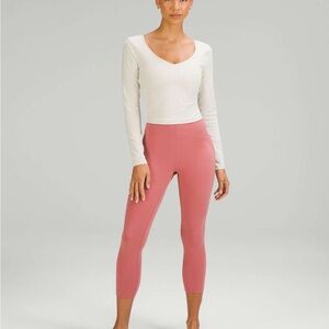 Lululemon InStill High-Rise Crop 23" in Brier Rose size 14